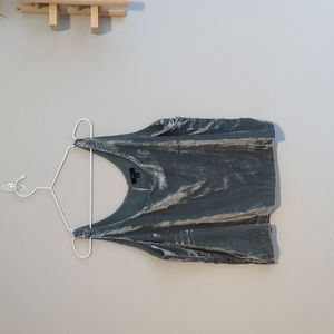 J Crew velvet cropped tank, pale blue, sz 12